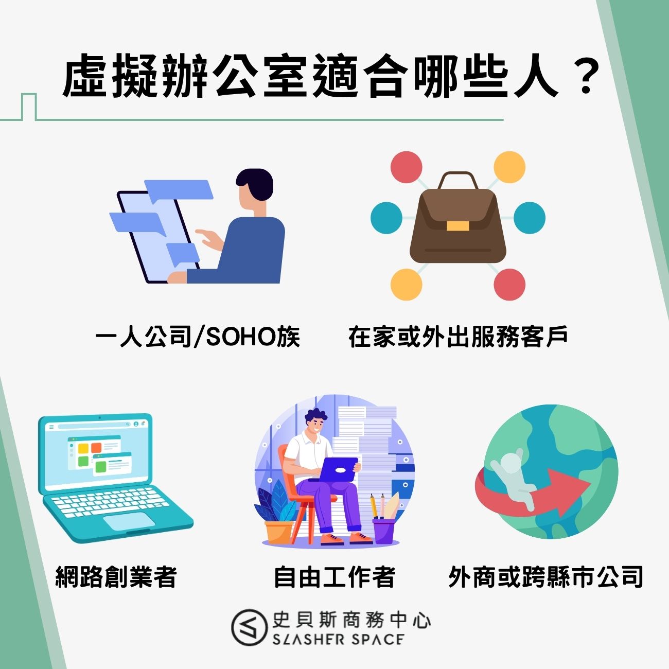 虛擬辦公室適合哪些人？